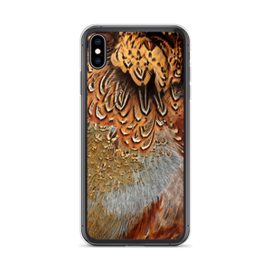 iPhone XS Max Brown Pheasant Feathers iPhone Case by Design Express
