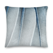 22×22 White Feathers Texture Square Premium Pillow by Design Express