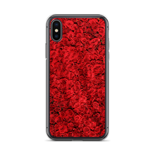 iPhone X/XS Red Rose Pattern iPhone Case by Design Express