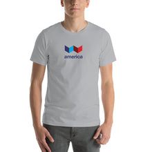 Silver / S United States "Squared" Short-Sleeve Unisex T-Shirt by Design Express
