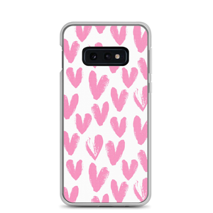 Samsung Galaxy S10e Pink Heart Pattern Samsung Case by Design Express
