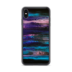iPhone XS Max Purple Blue Abstract iPhone Case by Design Express