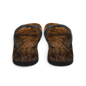 Bison Fur Flip-Flops by Design Express