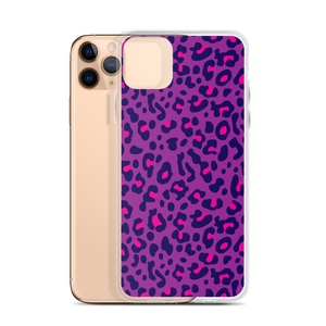 Purple Leopard Print iPhone Case by Design Express