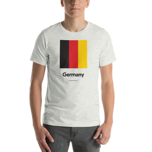 Ash / S Germany "Block" Unisex T-Shirt by Design Express