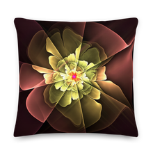 22×22 Abstract Flower 04 Square Premium Pillow by Design Express