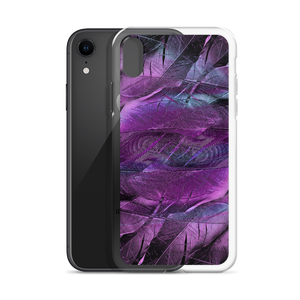 Purple Feathers iPhone Case by Design Express