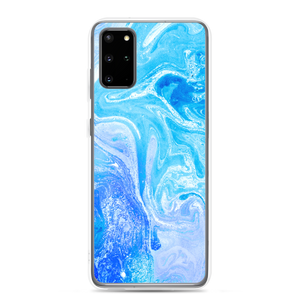 Samsung Galaxy S20 Plus Blue Watercolor Marble Samsung Case by Design Express