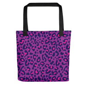 Default Title Purple Leopard Print Tote Bag by Design Express
