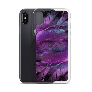 Purple Feathers iPhone Case by Design Express