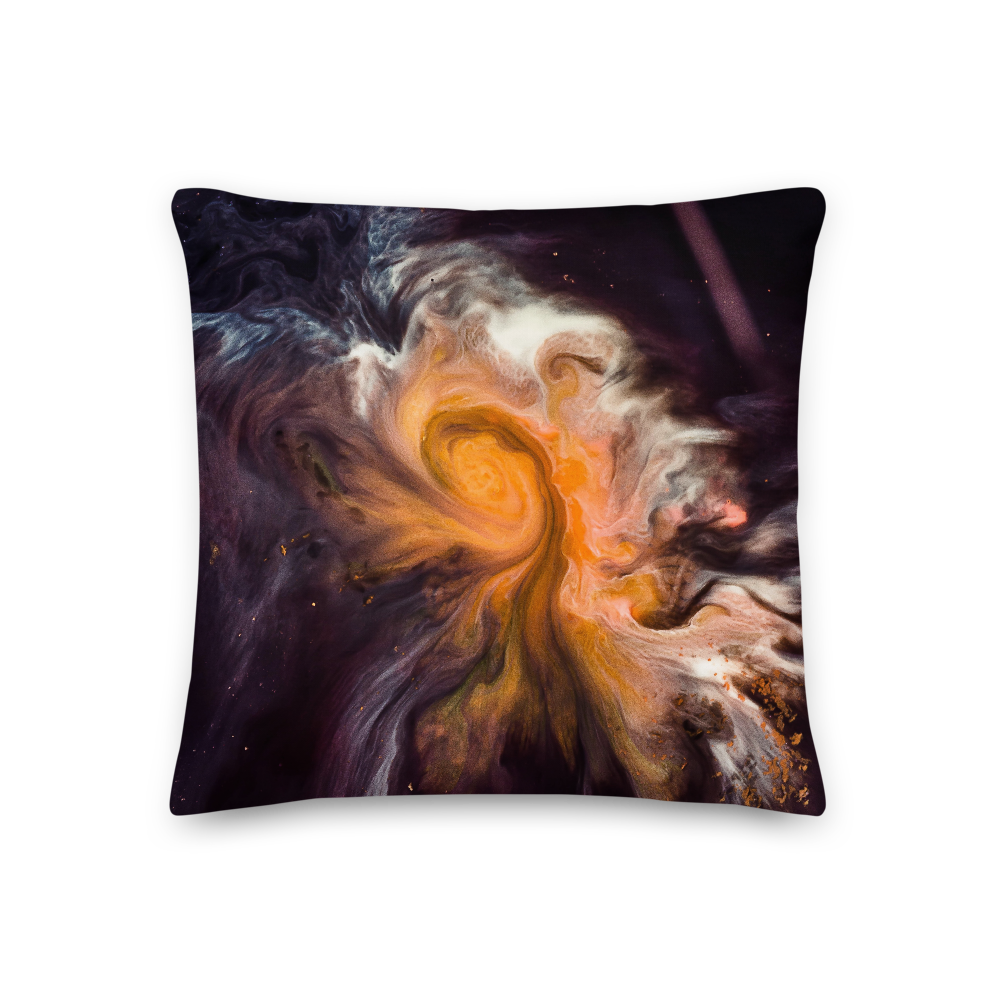 18×18 Abstract Painting Square Premium Pillow by Design Express