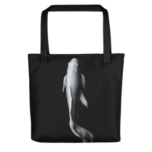 Default Title White Koi Fish Tote bag by Design Express