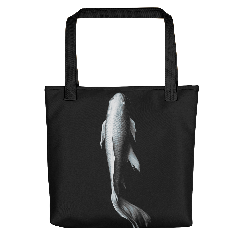 Default Title White Koi Fish Tote bag by Design Express