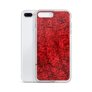 Red Rose Pattern iPhone Case by Design Express