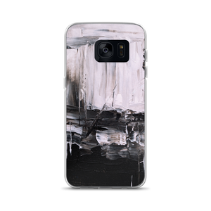 Samsung Galaxy S7 Black & White Abstract Painting Samsung Case by Design Express