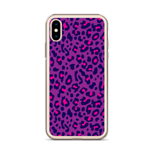 Purple Leopard Print iPhone Case by Design Express