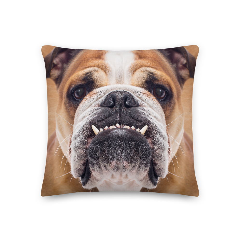 18×18 Bulldog Premium Pillow by Design Express