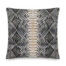 22×22 Snake Skin Print Premium Pillow by Design Express