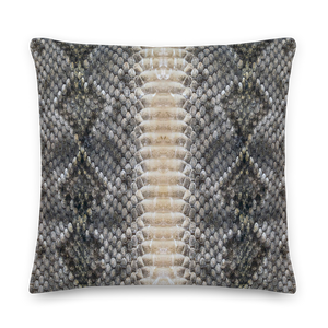 22×22 Snake Skin Print Premium Pillow by Design Express
