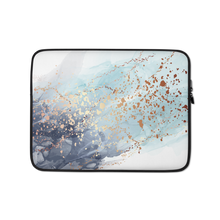 13 in Soft Blue Gold Laptop Sleeve by Design Express