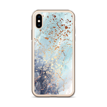 Soft Blue Gold iPhone Case by Design Express