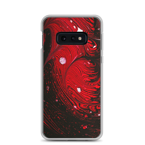 Samsung Galaxy S10e Black Red Abstract Samsung Case by Design Express