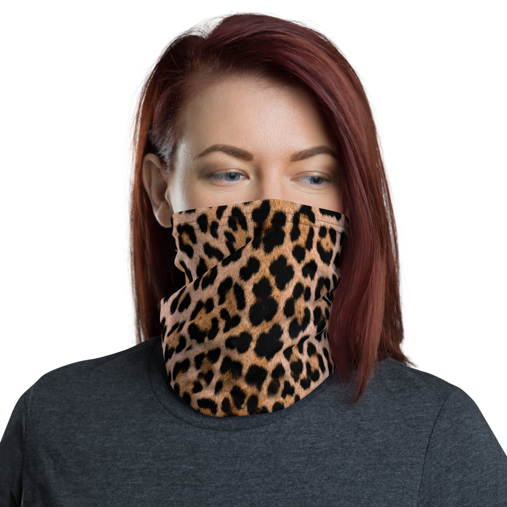 Default Title Leopard Print Neck Gaiter Masks by Design Express