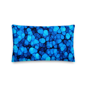 20×12 Crystalize Blue Premium Pillow by Design Express