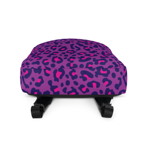 Purple Leopard Print Backpack by Design Express