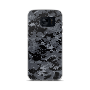 Samsung Galaxy S7 Dark Grey Digital Camouflage Print Samsung Case by Design Express