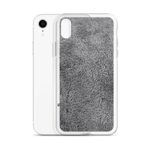 Soft Grey Fur Print iPhone Case by Design Express