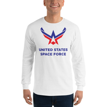 White / S United States Space Force Long Sleeve T-Shirt by Design Express