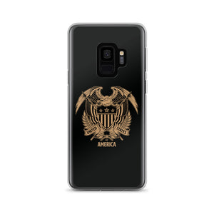 Samsung Galaxy S9 United States Of America Eagle Illustration Reverse Gold Samsung Case Samsung Cases by Design Express