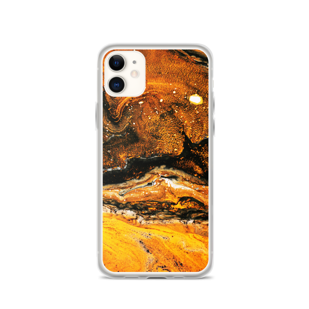 iPhone 11 Yellow Orange Abstract iPhone Case by Design Express