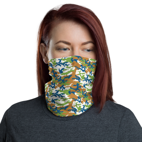 Default Title Brown Green Tan Camo Neck Gaiter Masks by Design Express