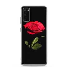 Samsung Galaxy S20 Red Rose on Black Samsung Case by Design Express