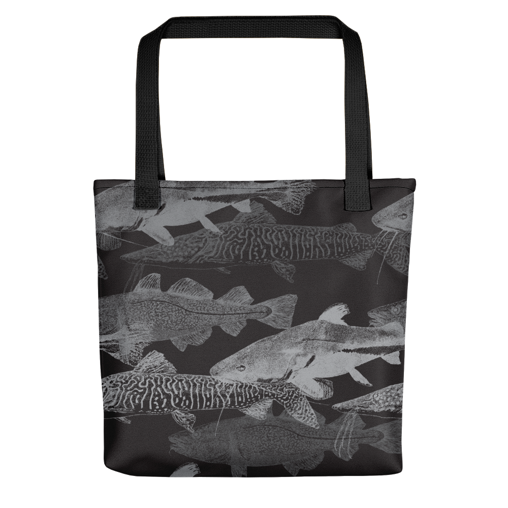 Default Title Grey Black Catfish Tote bag by Design Express