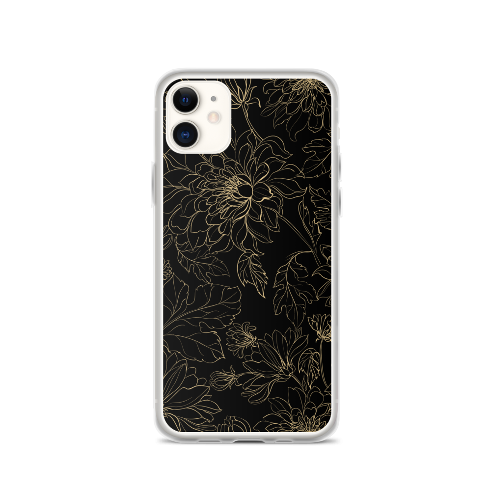 iPhone 11 Golden Floral iPhone Case by Design Express
