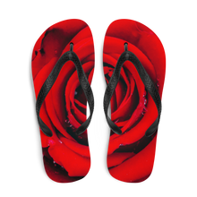 Fresh Red Rose Flip-Flops by Design Express