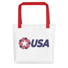 Red USA "Rosette" Tote bag Totes by Design Express