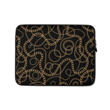 13 in Golden Chains Laptop Sleeve by Design Express