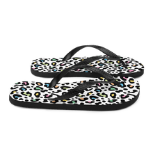 Color Leopard Print Flip-Flops by Design Express