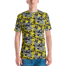 XS Stinger Yellow Camo Men's T-shirt by Design Express