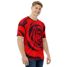 Fresh Red Rose Men's T-shirt by Design Express