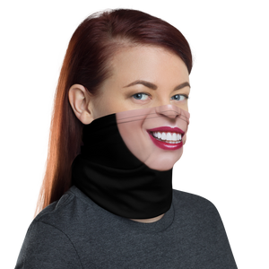 Smiling Beauty Girl Neck Gaiter Masks by Design Express