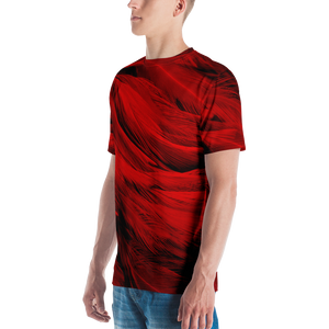 Red Feathers Men's T-shirt by Design Express