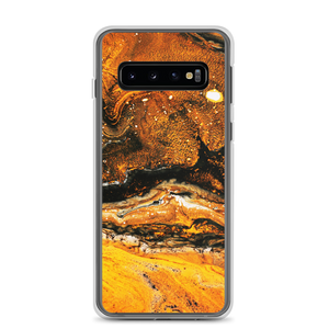 Samsung Galaxy S10 Yellow Orange Abstract Samsung Case by Design Express