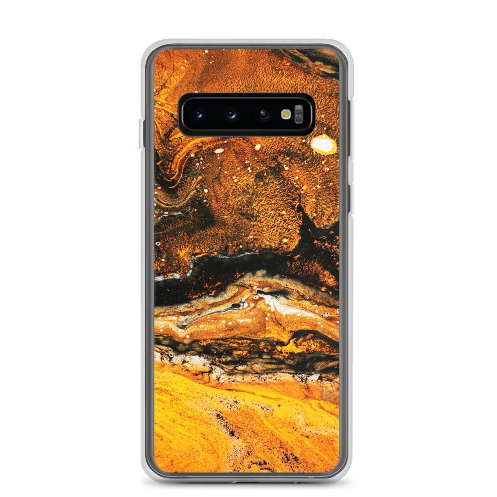 Samsung Galaxy S10 Yellow Orange Abstract Samsung Case by Design Express