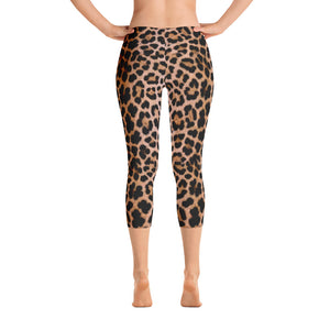 XS Leopard "All Over Animal" 2 Capri Leggings by Design Express