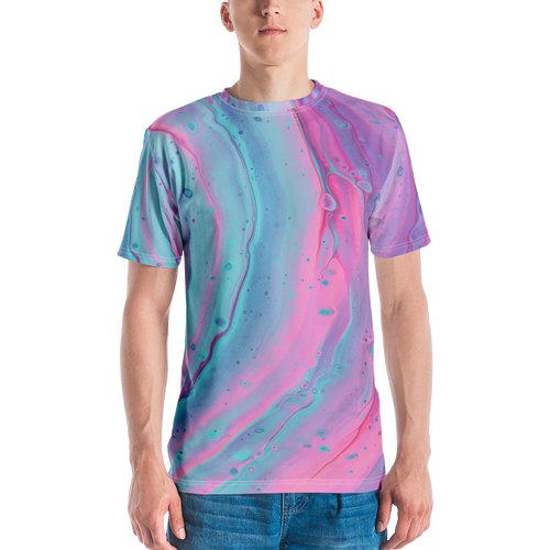 XS Multicolor Abstract Background Men's T-shirt by Design Express